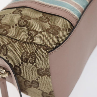 Gucci Gg Canvas Pouch Beige Gold 256636