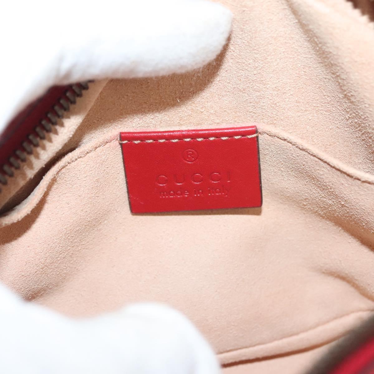 Gucci Gg Marmont Waist Bag Leather Red Gold 476434