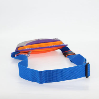 Gucci Waist Bag Nylon Silver Purple 752102