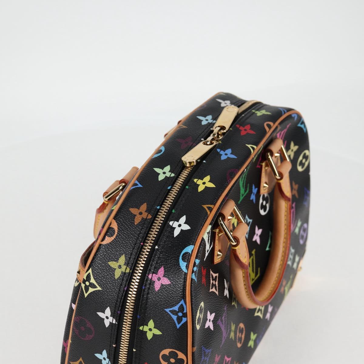 Louis Vuitton Monogram Multicolor Trouville Hand Bag Black M92662