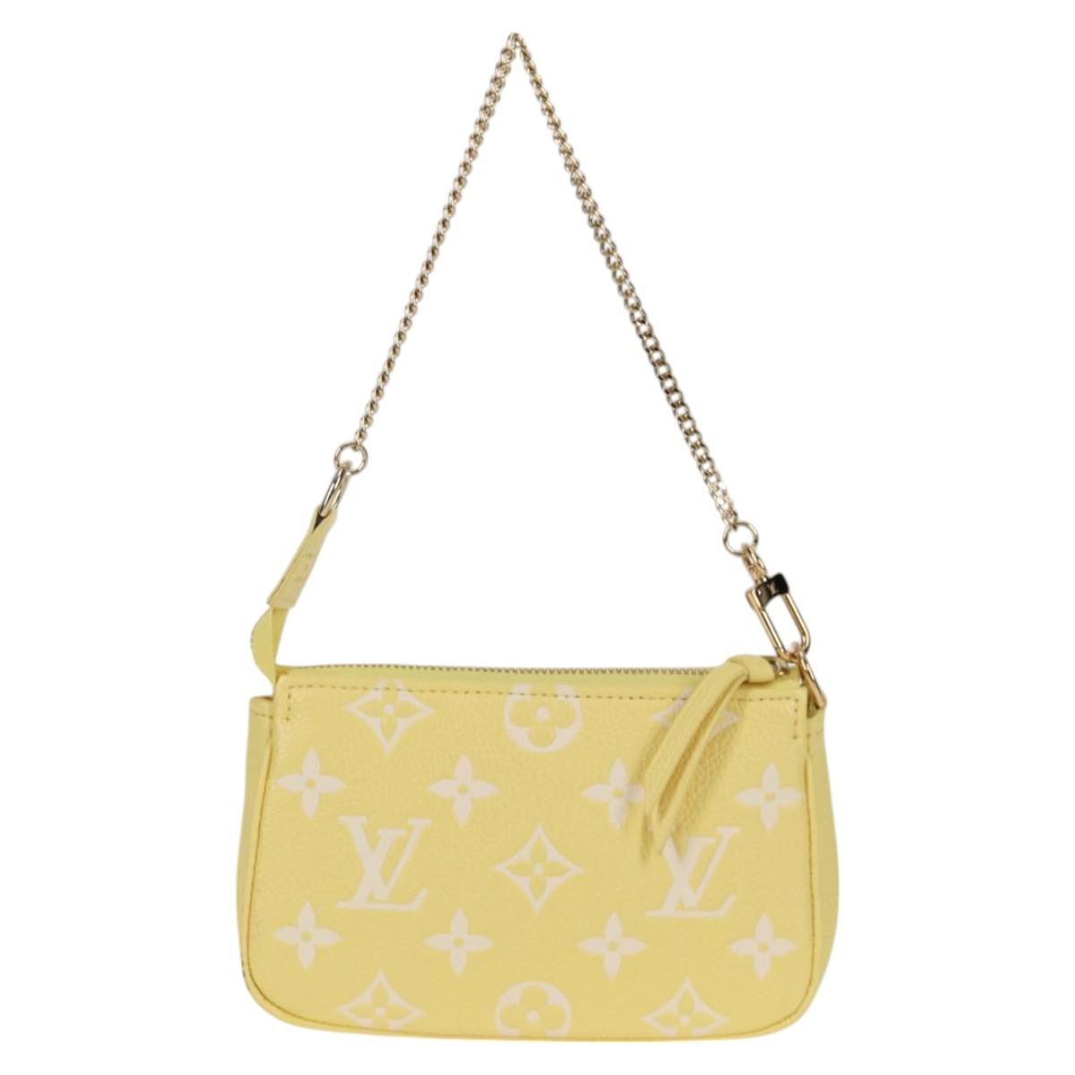 Louis Vuitton Empreinte Mini Pochette Accessoires Yellow M46129 Lv