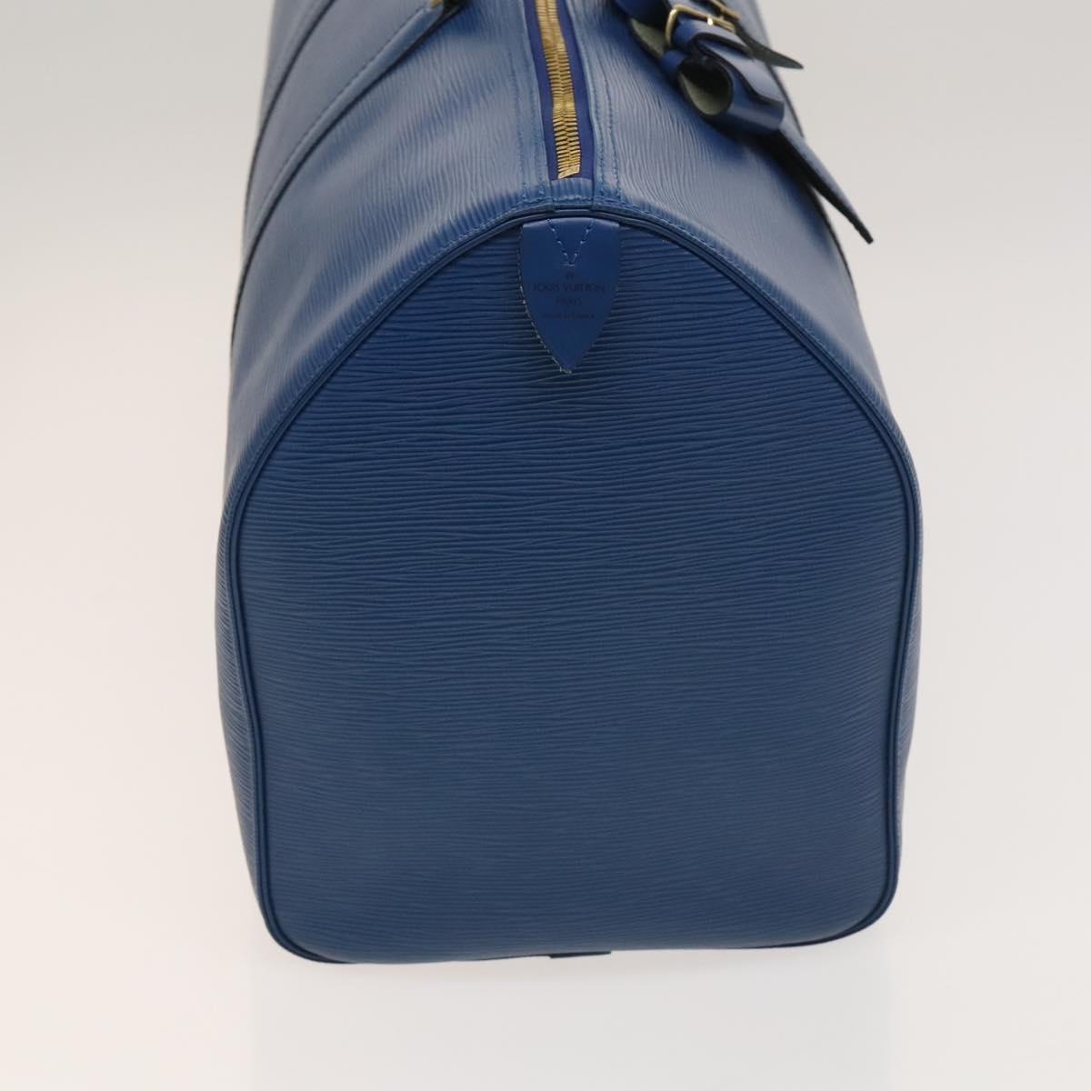 Louis Vuitton Epi Keepall 50 Boston Bag Blue M42965 Lv