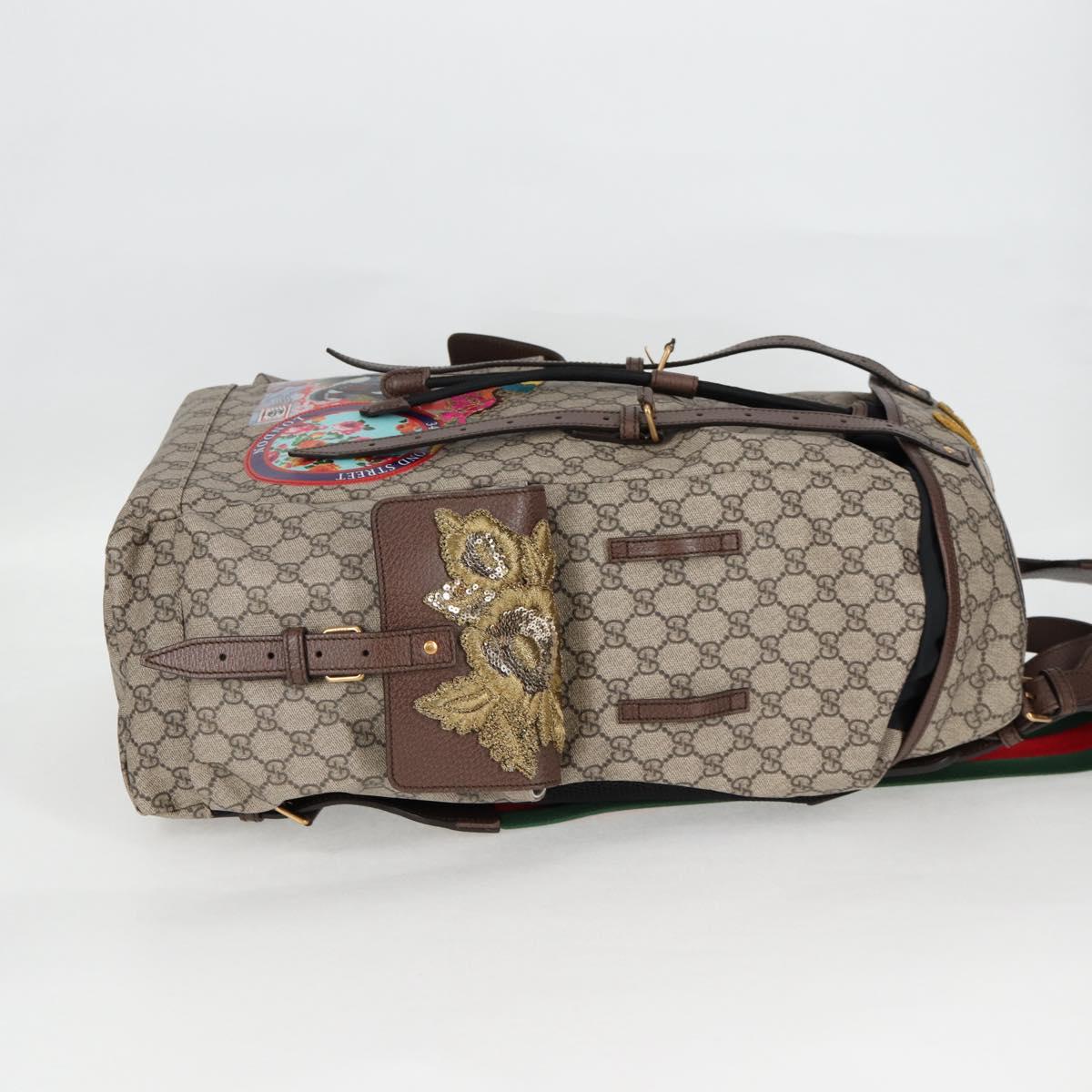 Gucci Gg Supreme Disney Collaboration Backpack Pvc Beige Gold 460029
