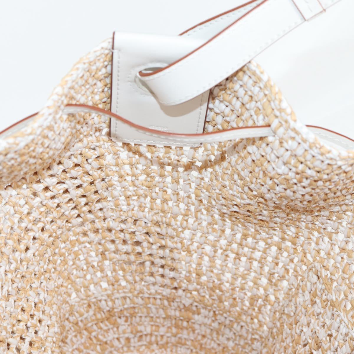 Loewe Sequin Balloon Shoulder Bag Raffia Beige Gold