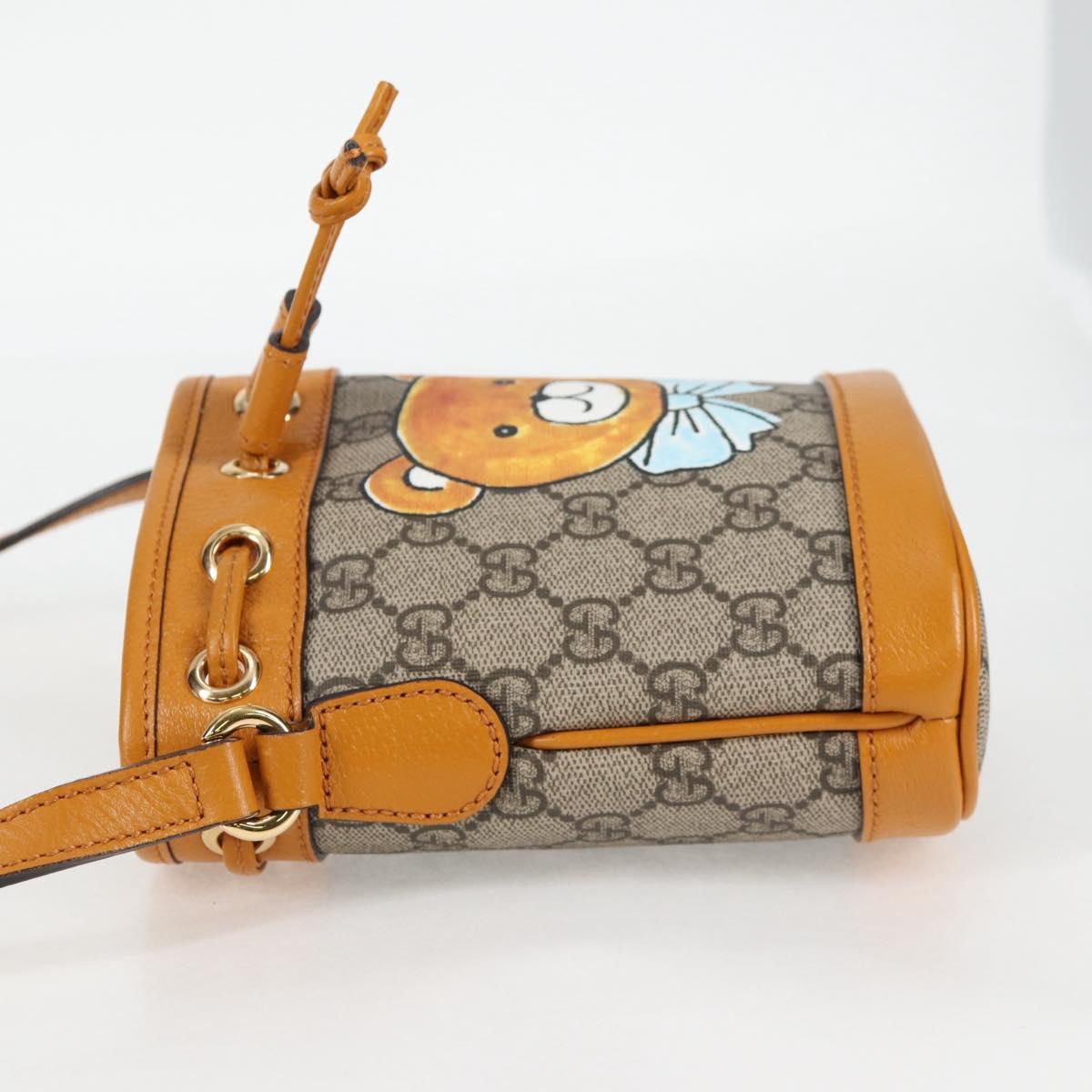 Gucci Gg Supreme Shoulder Bag Pvc Beige Gold 660304