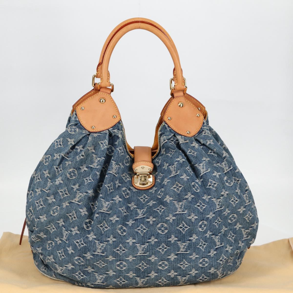 Louis Vuitton Monogram Denim Xl Hand Bag Blue M95515 Lv