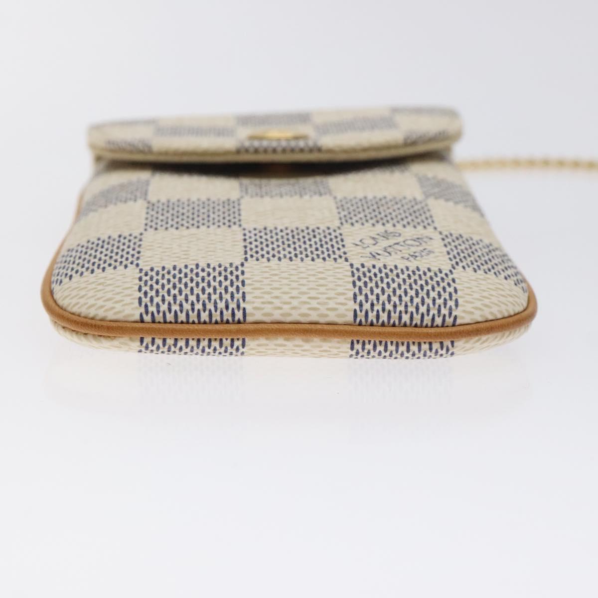 Louis Vuitton Damier Azur Etui Telephonne Mm Cell Phone Case N60026