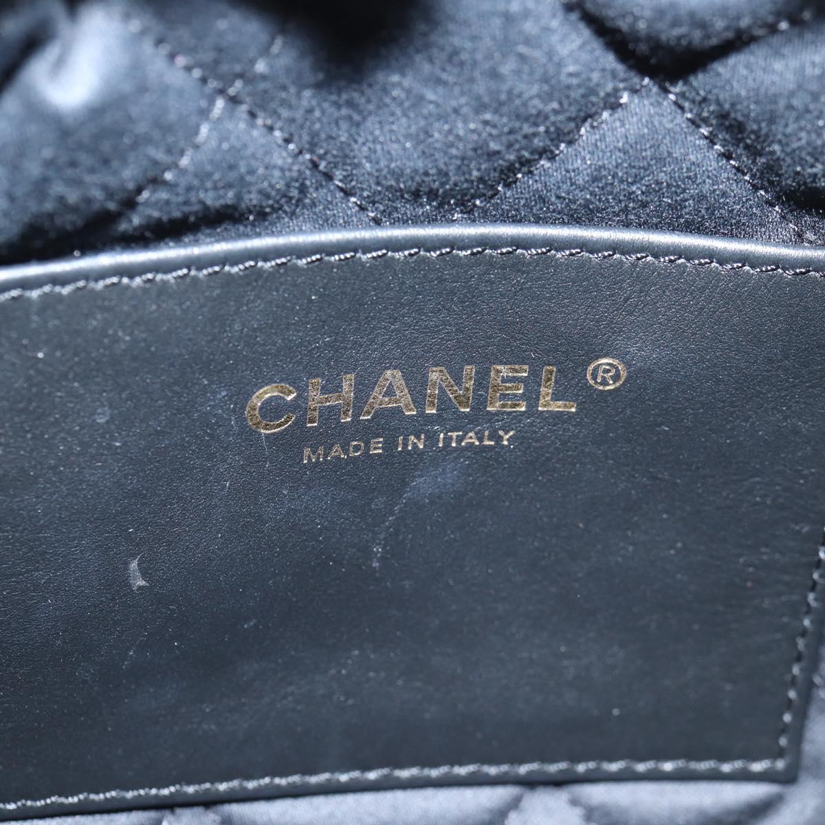 Chanel Chain Chanel 22 Shoulder Bag Leather Black Gold Cc