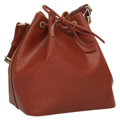 Louis Vuitton Epi Petit Noe Shoulder Bag Brown M44103 Lv
