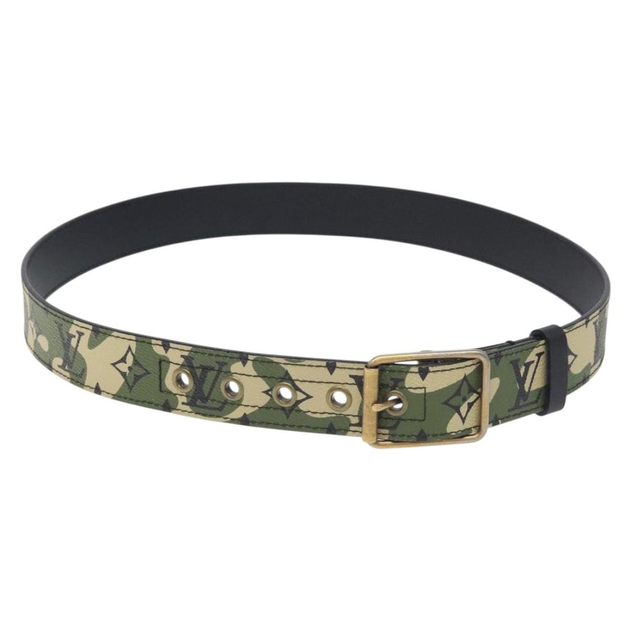 Louis Vuitton Monogram Camouflage Ceinture Belt Green M9646u Lv