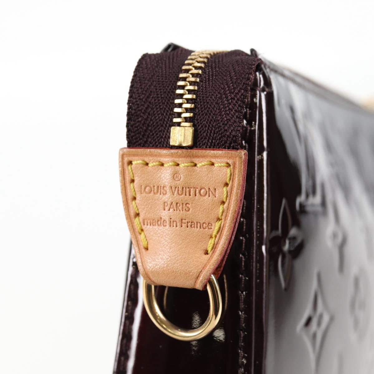 Louis Vuitton Vernis Pochette Accessoires Pouch Amarante M91576 Lv