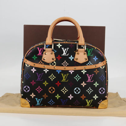 Louis Vuitton Monogram Multicolor Trouville Hand Bag Black M92662