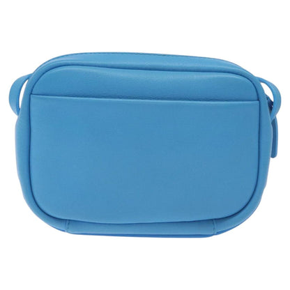 Balenciaga Camera Bag Every Day Bag Leather Blue Silver 489809