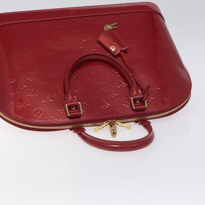 Louis Vuitton Monogram Vernis Alma Gm Hand Bag Pomme D'amour M93596