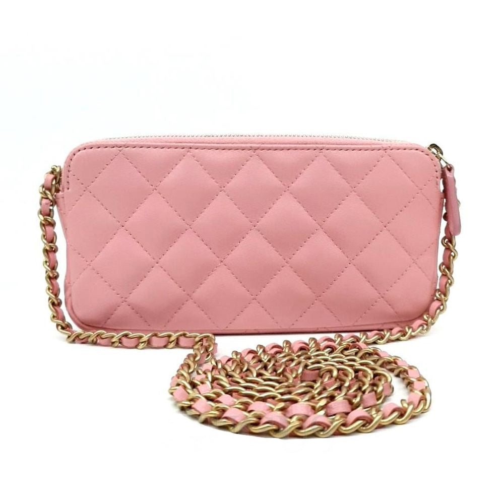 Chanel Lambskin Mini Chain Crossbody Bag (1276086)