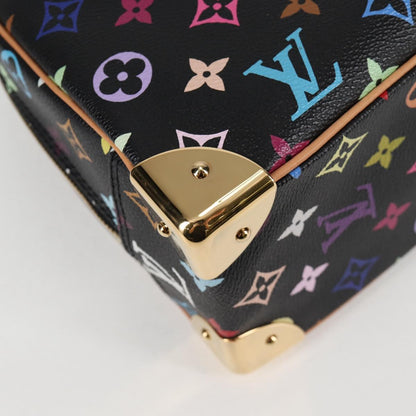 Louis Vuitton Monogram Multicolor Trouville Hand Bag Black M92662