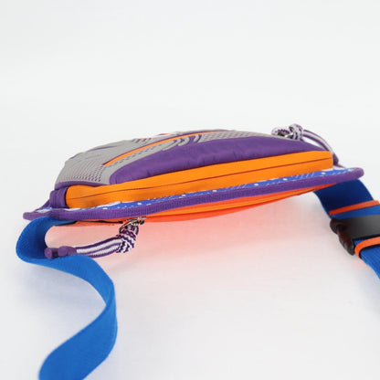 Gucci Waist Bag Nylon Silver Purple 752102