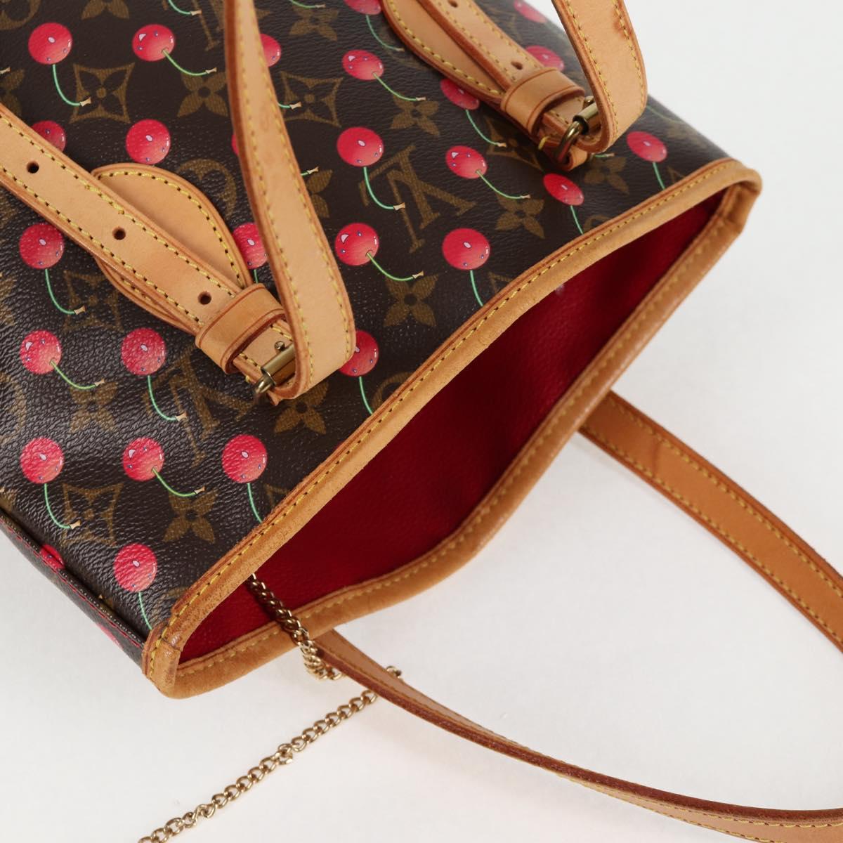 Louis Vuitton Monogram Cherry Bucket Pm Shoulder Bag M95012 Lv