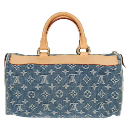 Louis Vuitton Monogram Denim Neo Speedy Hand Bag Blue M95019 Lv