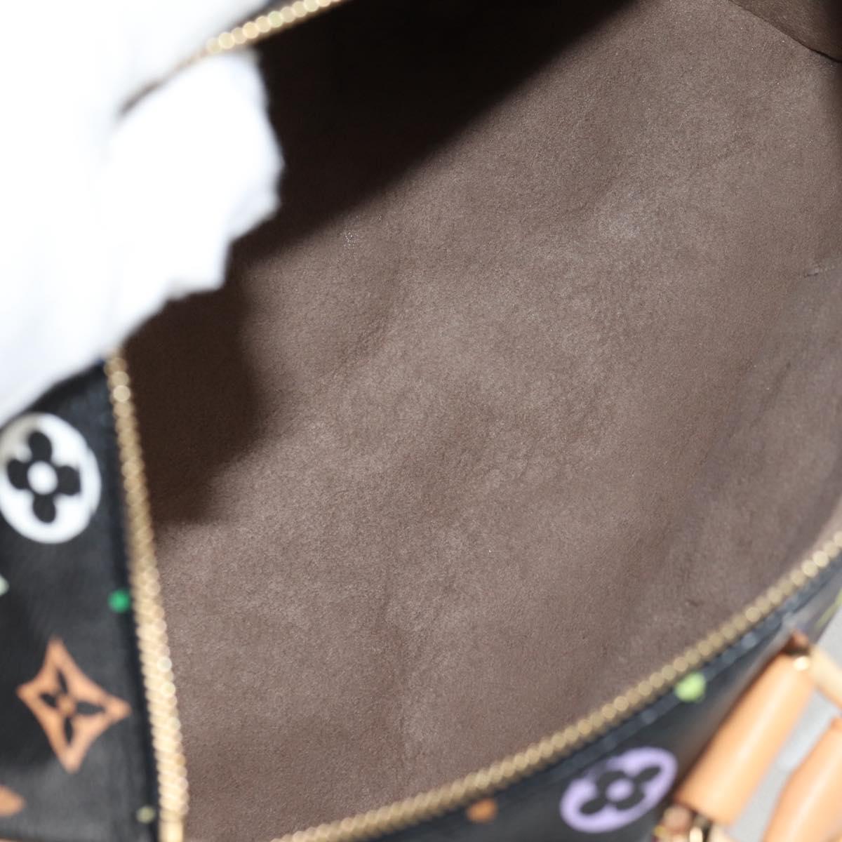Louis Vuitton Monogram Multicolor Speedy 30 Hand Bag Black M92642