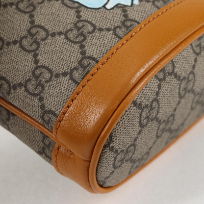 Gucci Gg Supreme Shoulder Bag Pvc Beige Gold 660304