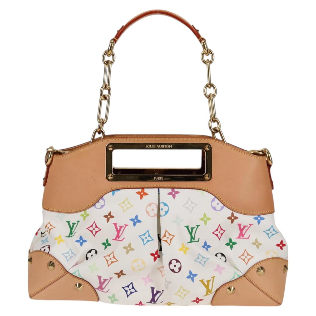 Louis Vuitton Multicolor Judy Mm Hand Bag 2WAY White M40255