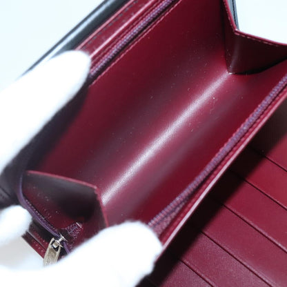 Cartier Trinity Wallet Bag Hand Bag Leather Black