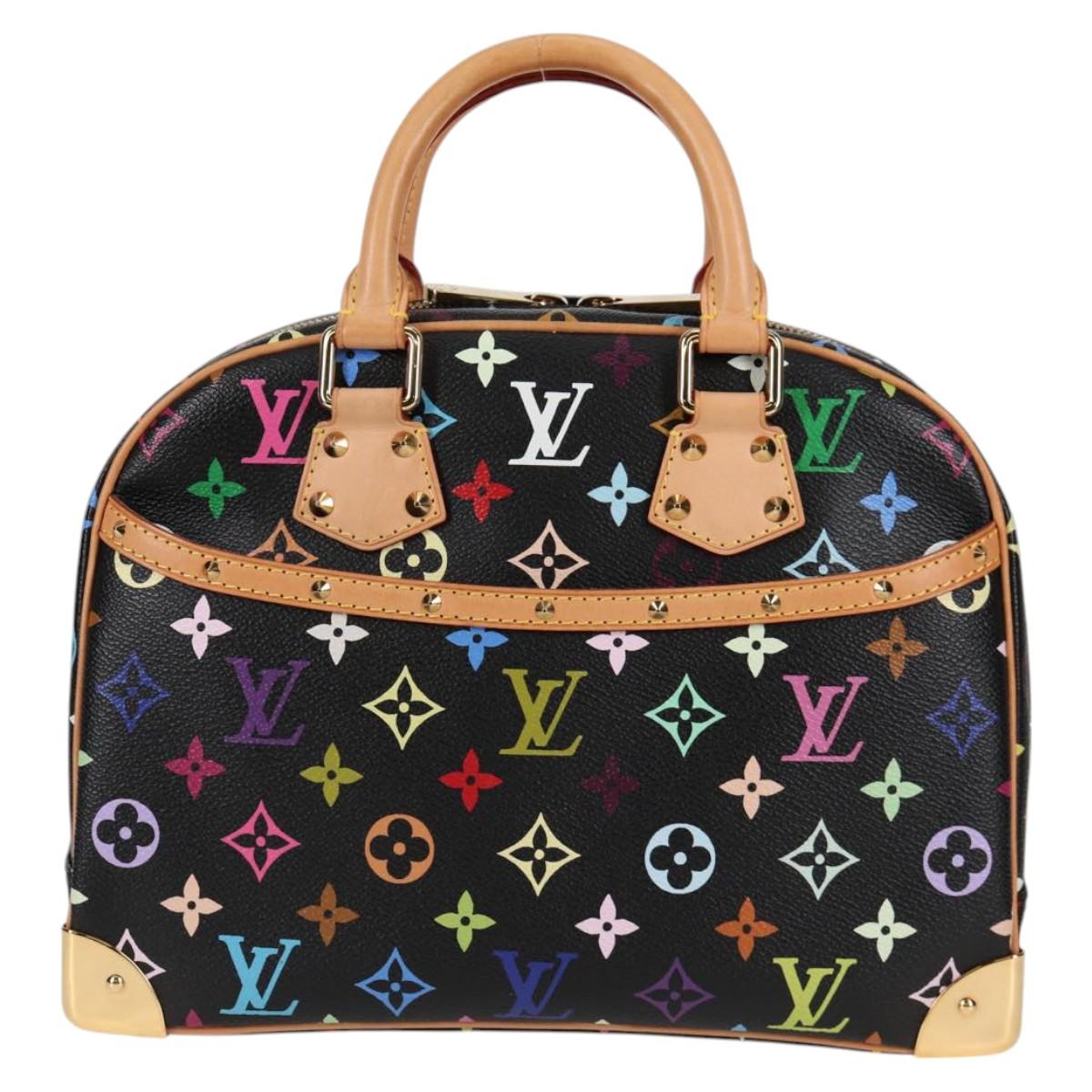 Louis Vuitton Monogram Multicolor Trouville Hand Bag Black M92662