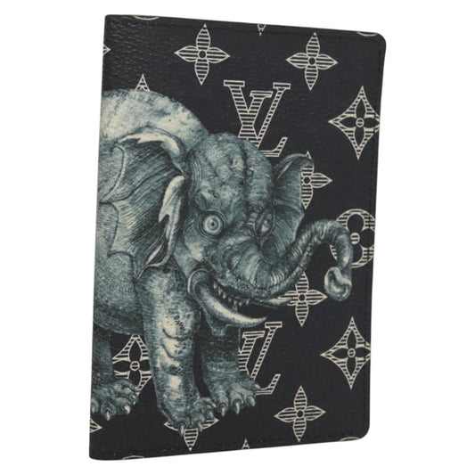 Louis Vuitton Monogram Savanna Couverture Passport Case Navy Lv