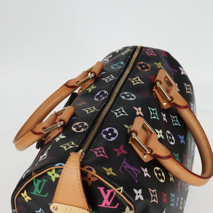 Louis Vuitton Monogram Multicolor Speedy 30 Hand Bag Black M92642