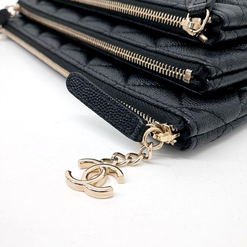 Chanel Caviar Trio Clutch (6138864)