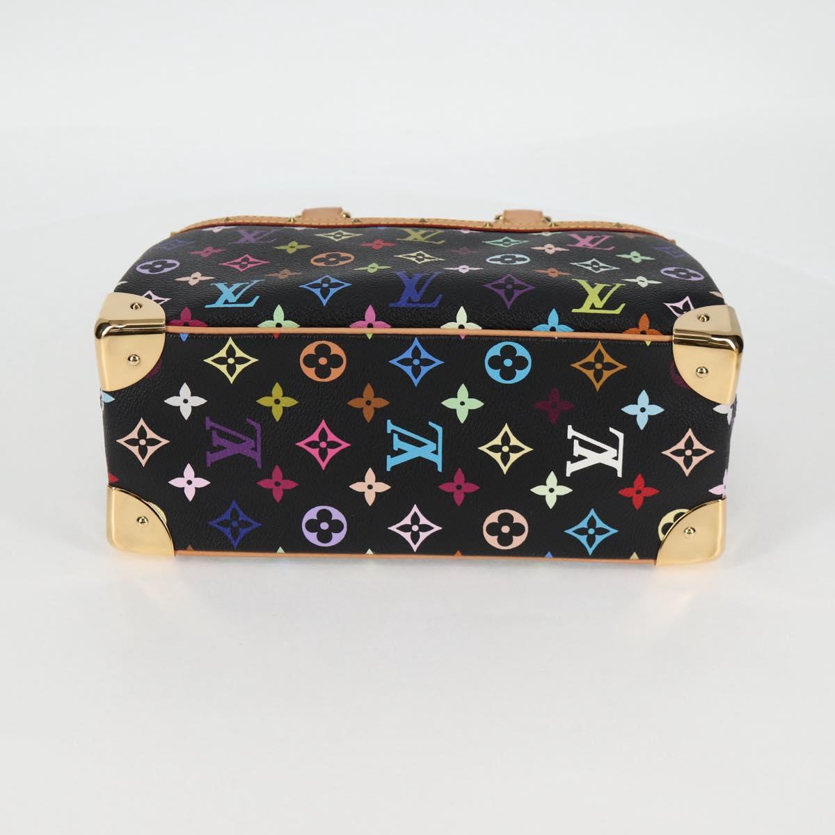 Louis Vuitton Monogram Multicolor Trouville Hand Bag Black M92662