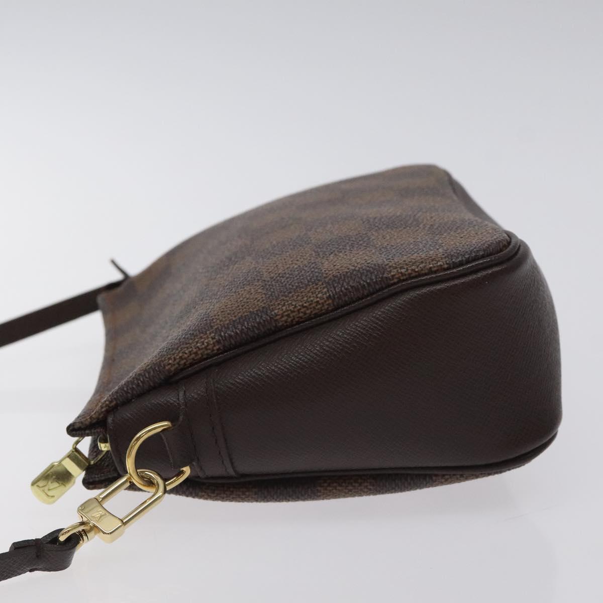 Louis Vuitton Damier Ebene Trousse Makeup Pouch N51982 Lv