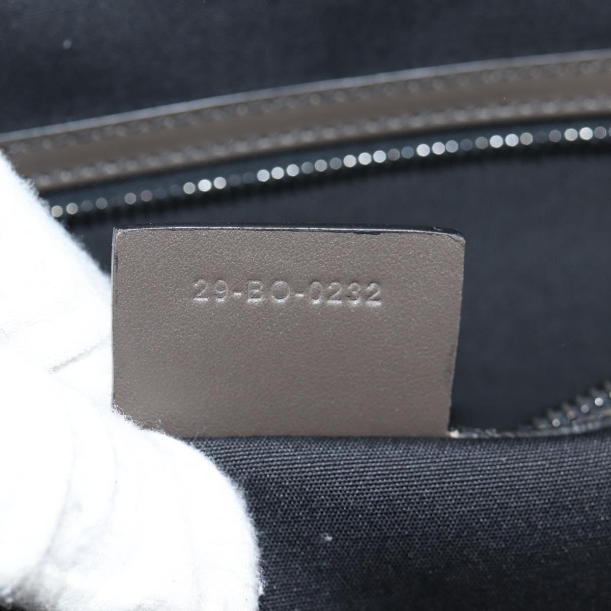 Christian Dior Tote Bag Trotter Canvas Gray Silver