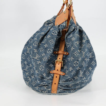 Louis Vuitton Monogram Denim Xl Hand Bag Blue M95515 Lv