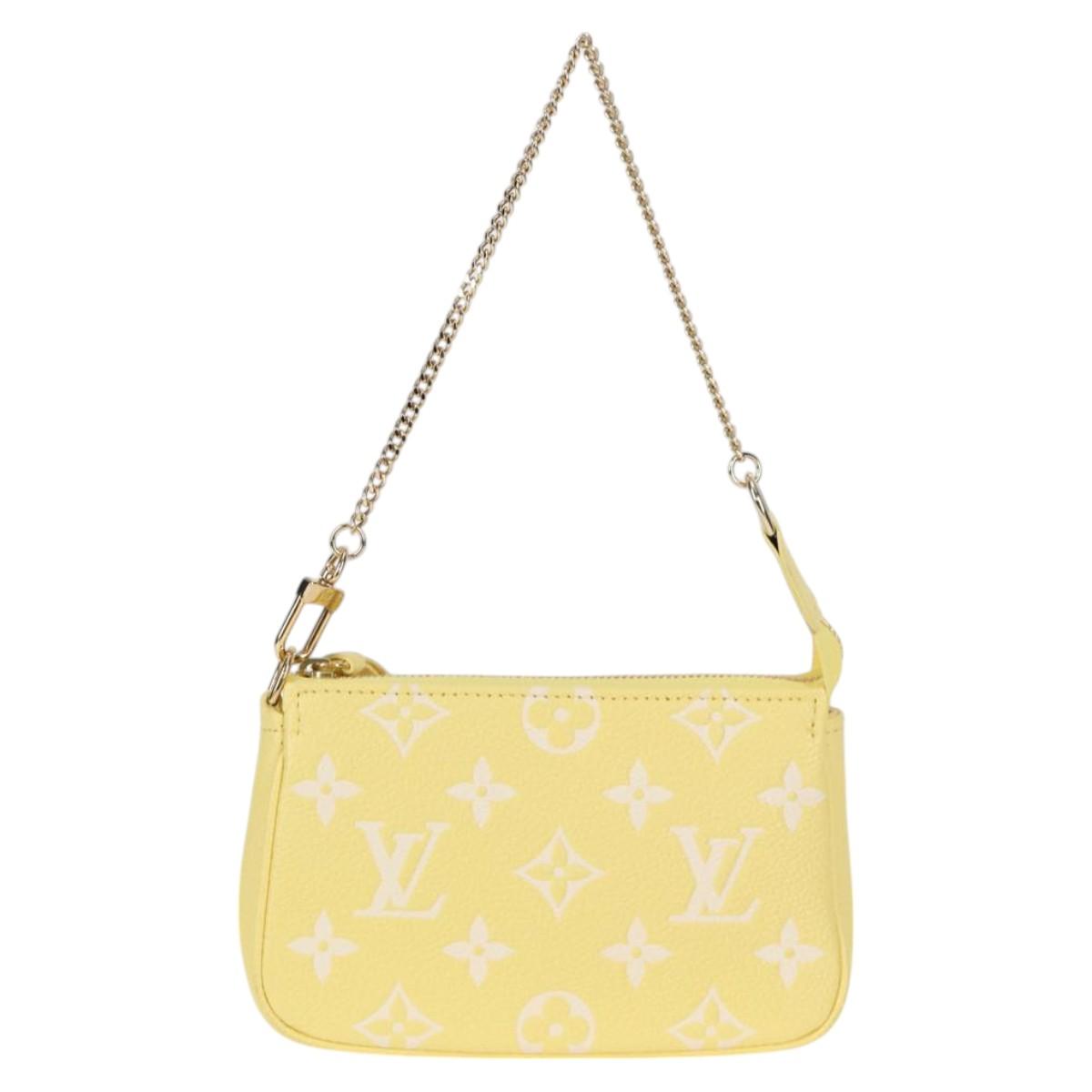 Louis Vuitton Empreinte Mini Pochette Accessoires Yellow M46129 Lv