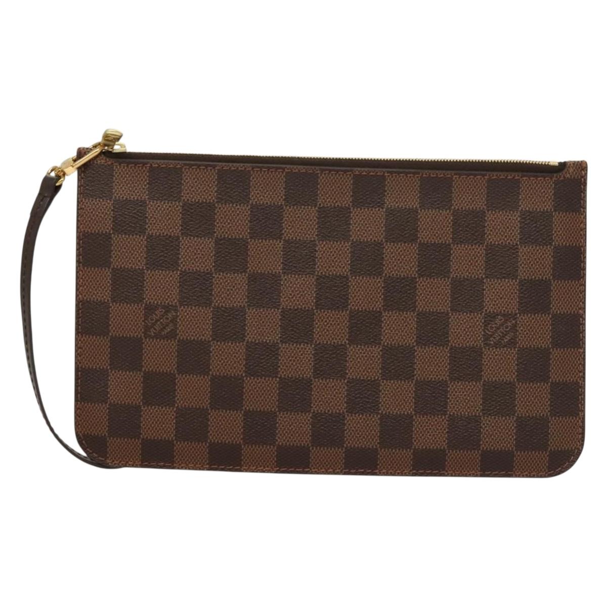 Louis Vuitton Damier Ebene Neverfull Mm Pouch Accessory Pouch Lv