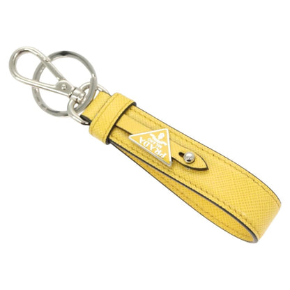 Prada Key Holder Leather Yellow