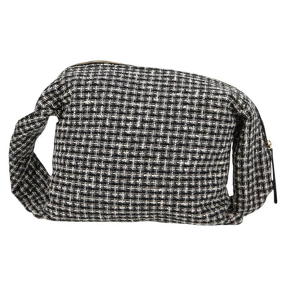 Chanel Girl Chanel Jacket Shoulder Bag Tweed Black White Cc