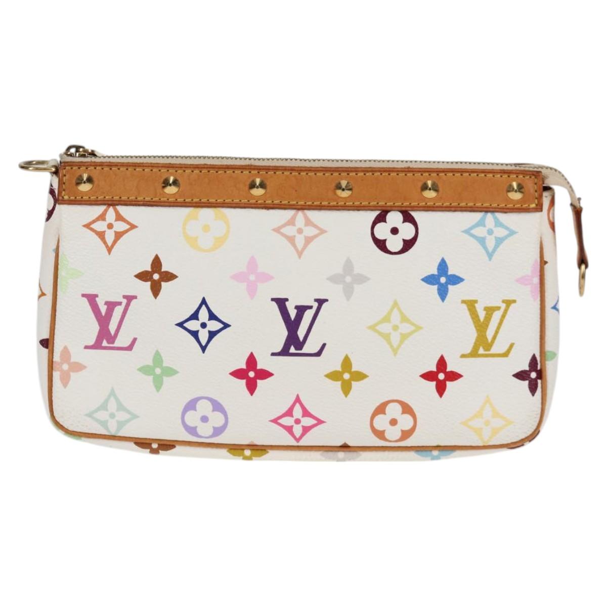 Louis Vuitton Multicolor Pochette Accessoires Pouch White M92649 Lv