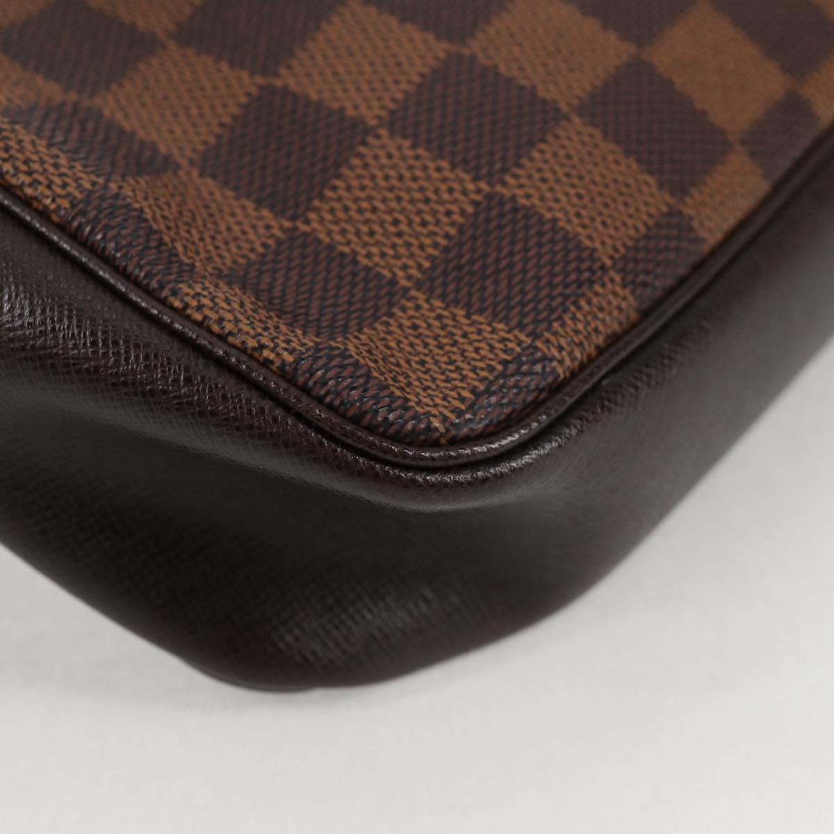 Louis Vuitton Damier Ebene Trousse Makeup Pouch N51982 Lv