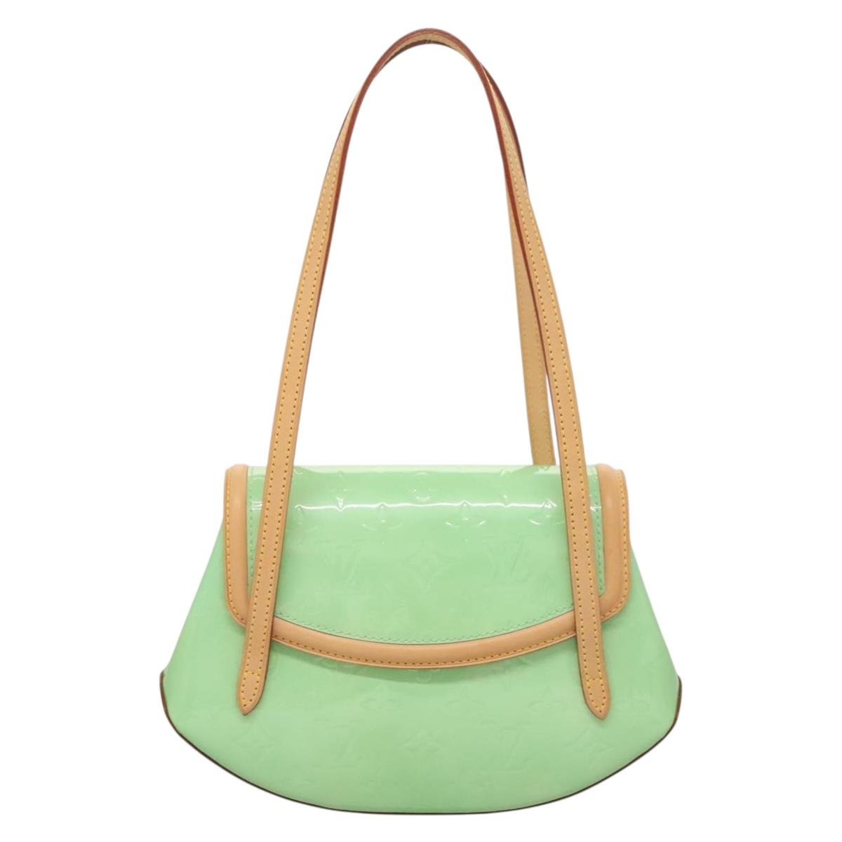 Louis Vuitton Vernis Biscayne Bay Pm Shoulder Bag Peppermint M91289
