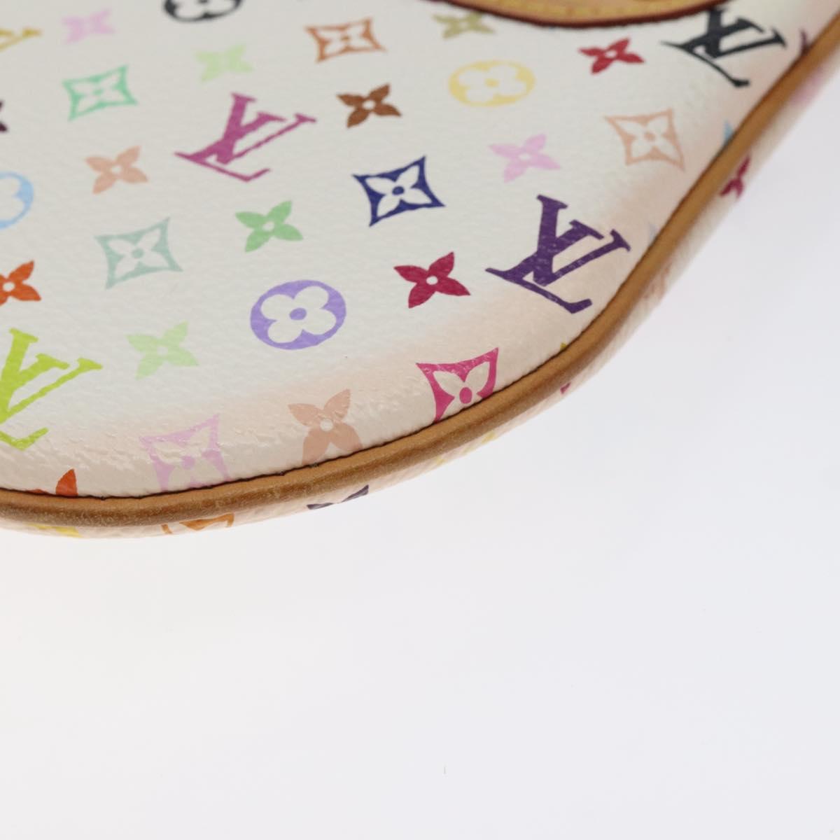 Louis Vuitton Monogram Multicolor Pochette Gm Pouch White M60027