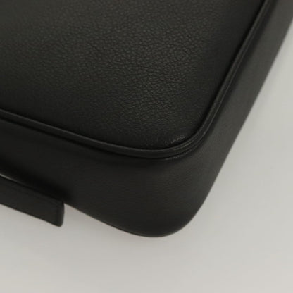 Versace Shoulder Bag Leather Black Gold