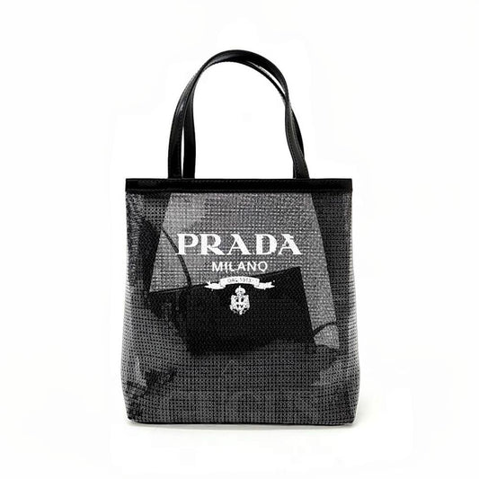 Prada Sequin Mesh Tote Bag (1567414)