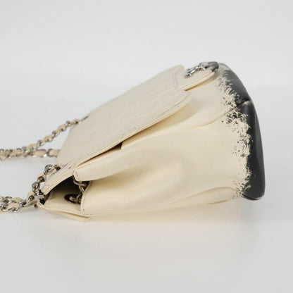 Chanel Matelasse Chain Shoulder Bag Lamb Skin Silver Gold Cc