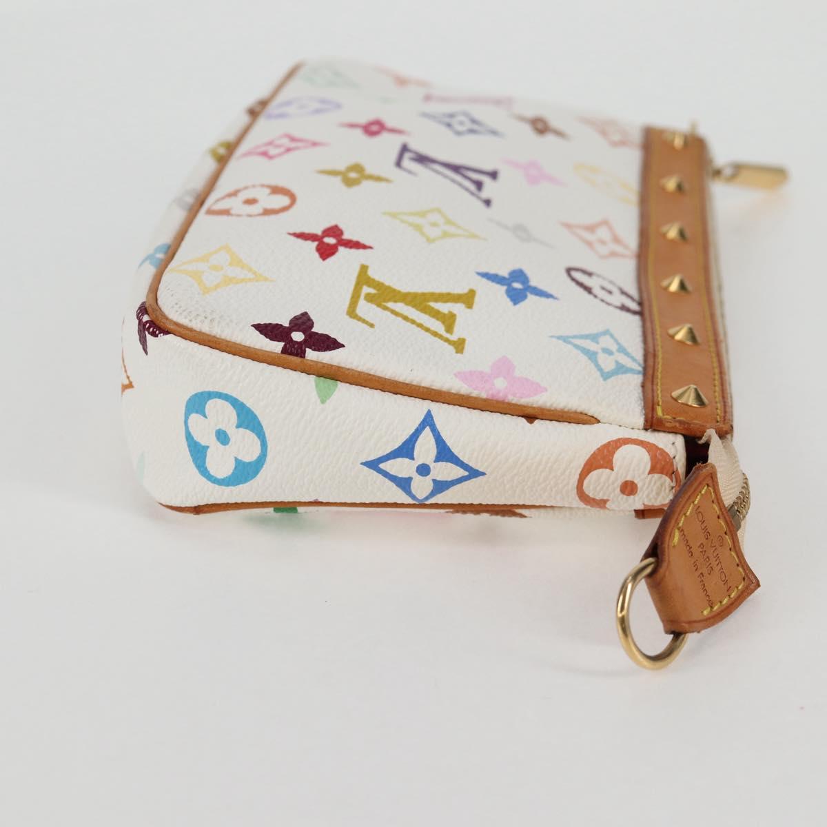 Louis Vuitton Multicolor Pochette Accessoires Pouch White M92649 Lv
