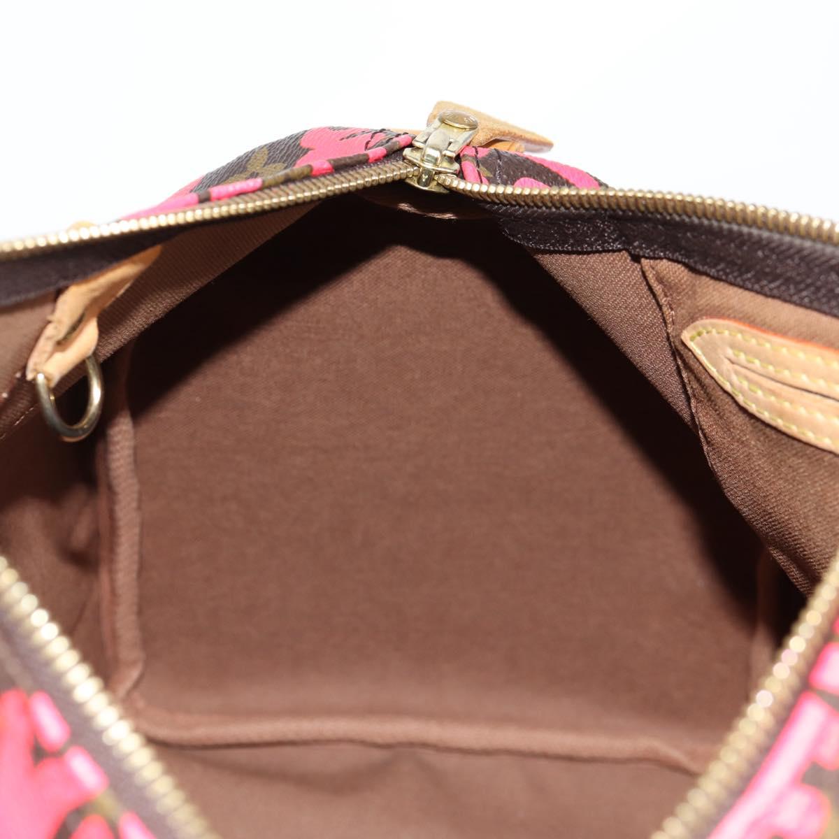 Louis Vuitton Monogram Graffiti Speedy 30 Hand Bag Pink M93704 Lv
