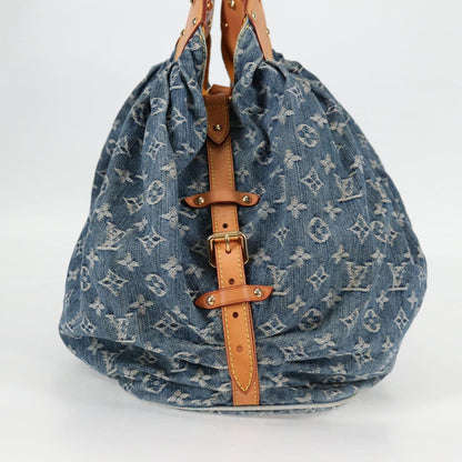 Louis Vuitton Monogram Denim Xl Hand Bag Blue M95515 Lv