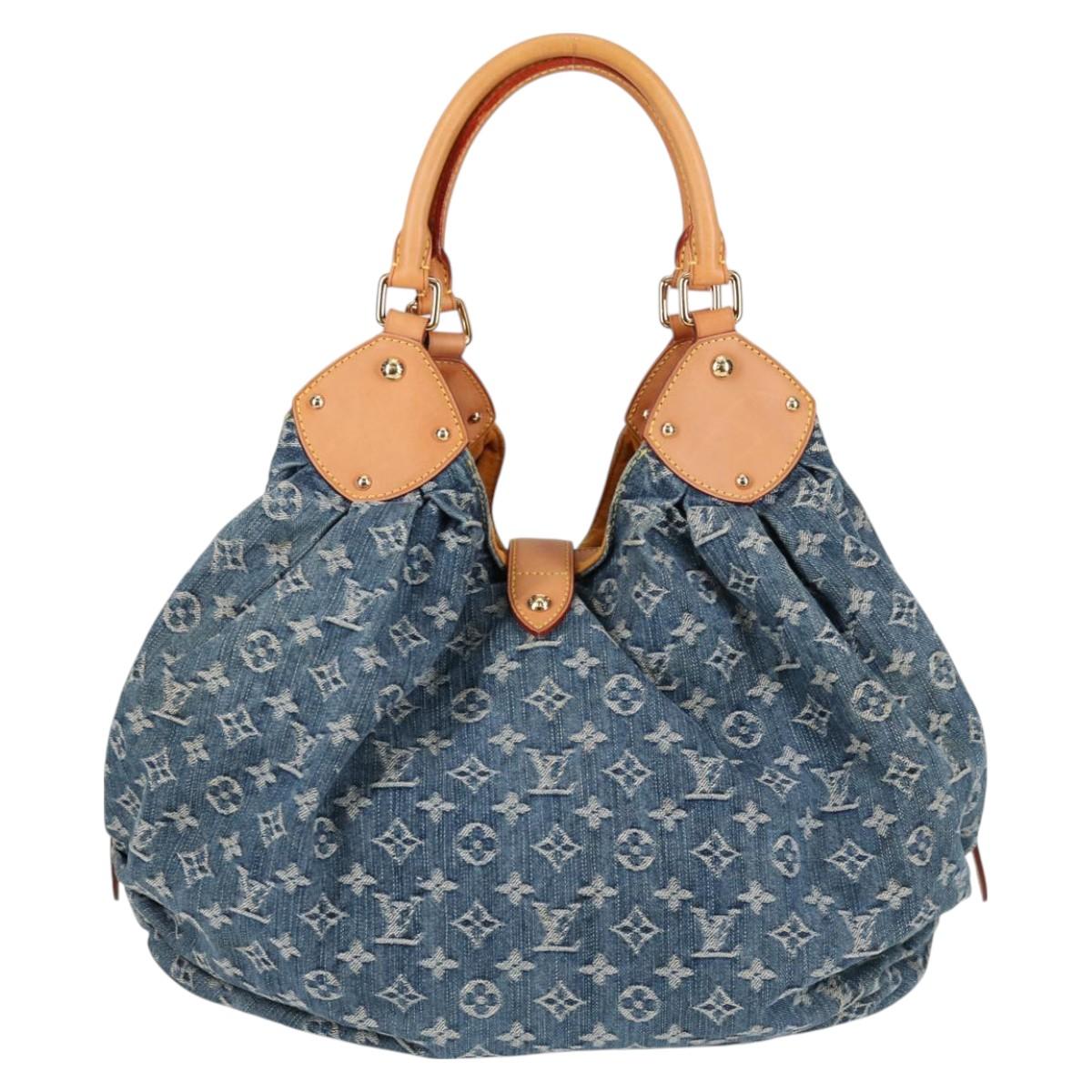 Louis Vuitton Monogram Denim Xl Hand Bag Blue M95515 Lv